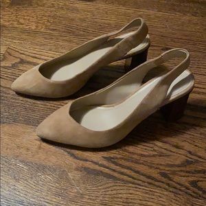 Banana Republic Beige Slingback Heels